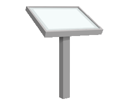 ANGLED DISPLAY CASE